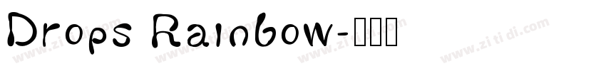 Drops Rainbow字体转换